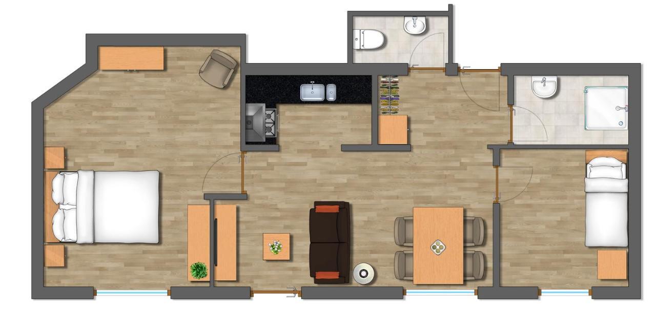 Ferienwohnung Haus Kleiner Turm Schruns Exterior foto
