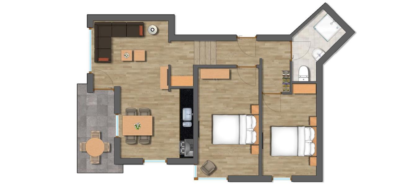 Ferienwohnung Haus Kleiner Turm Schruns Exterior foto